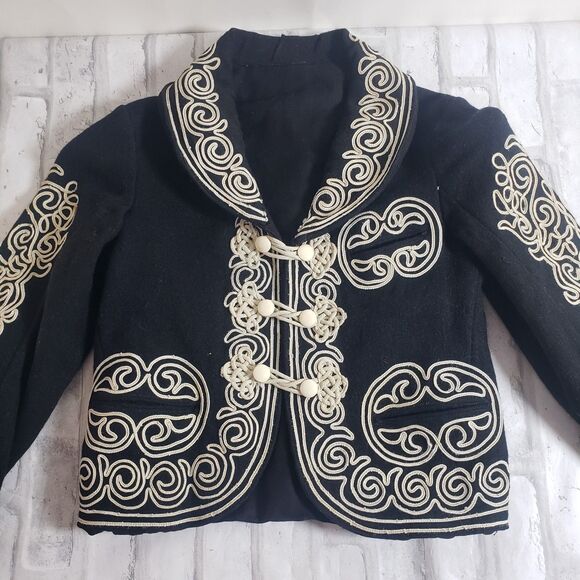 Vintage Kids Wool Mariachi Charro Jacket - Picture 1 of 7
